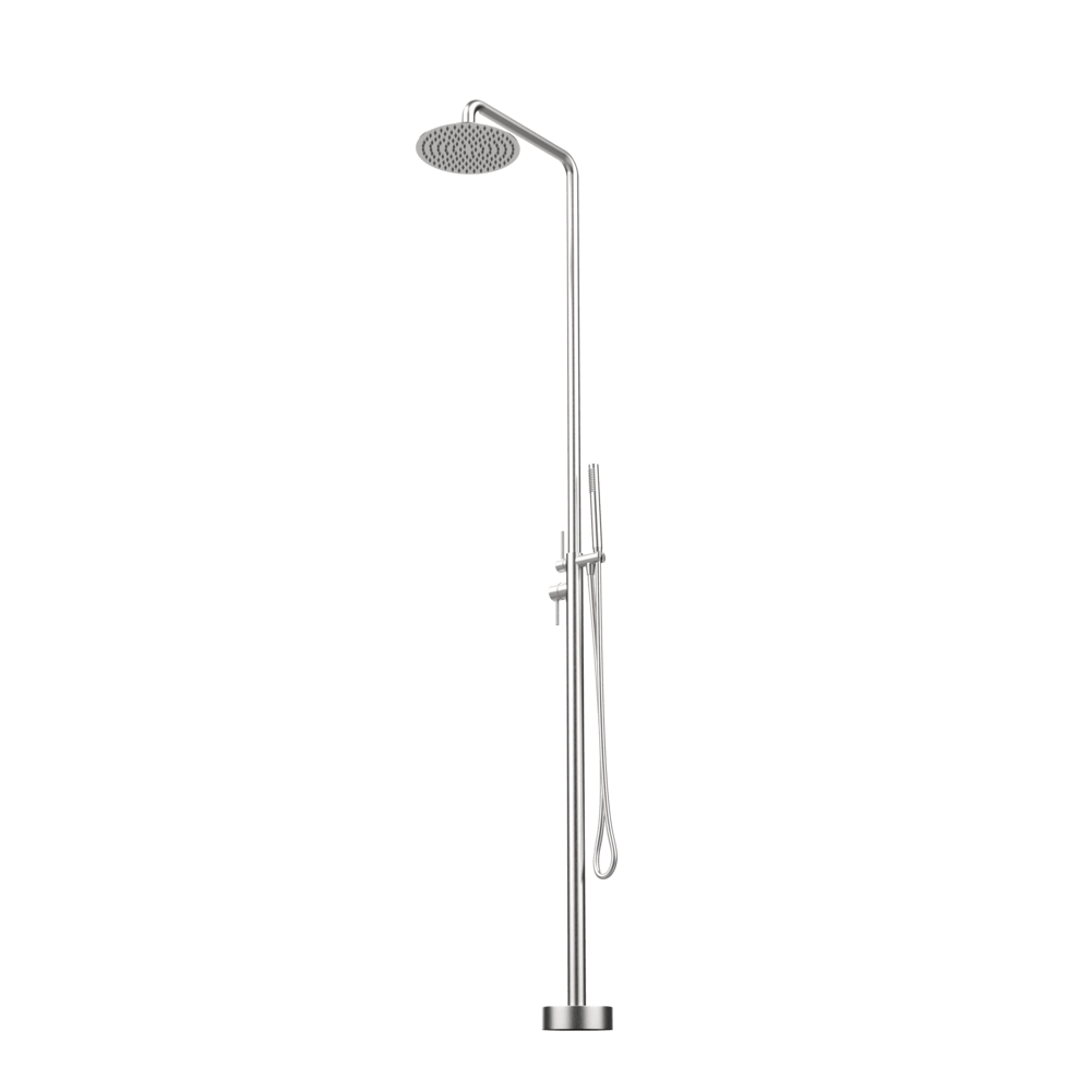 Gareth Ashton gareth-ashton-316 316 Marine Grade Stainless Steel Freestanding Round Shower Head (250mm) & Handshower Showers