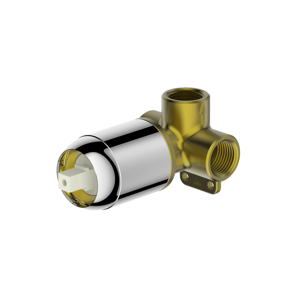 Gareth Ashton external-internal SHOWER MIXER INTERNAL BRUSHED NICKEL Wall & Basin Mixers