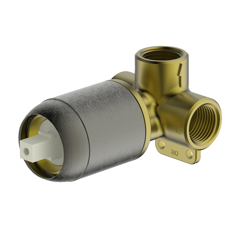 Gareth Ashton external-internal SHOWER MIXER INT GUN METAL Wall & Basin Mixers