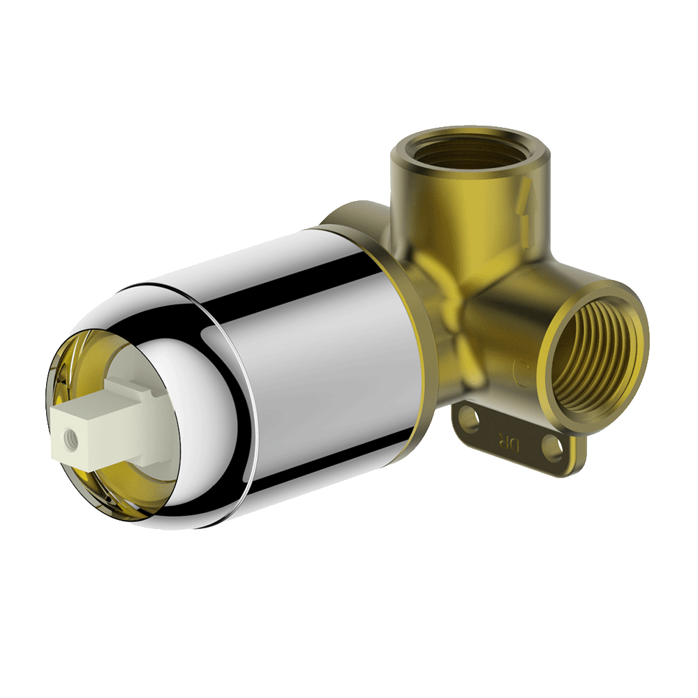 Gareth Ashton external-internal SHOWER MIXER INTERNAL CHROME Wall & Basin Mixers