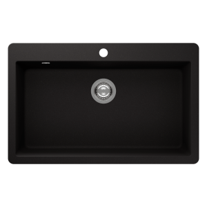 Schock virtus Schock Virtus Large Bowl 1TH Nero Kitchen Sinks