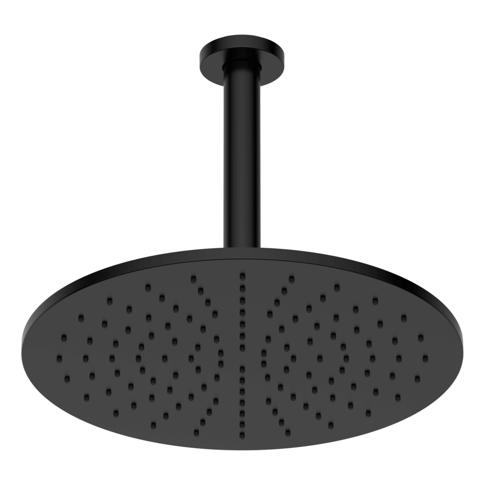 Brass Round Vertical Shower 300mm