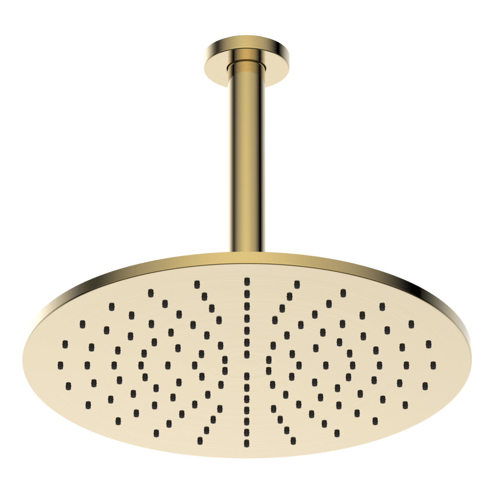 Brass Round Vertical Shower 300mm