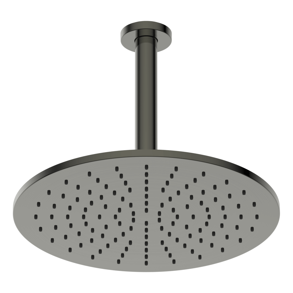 Brass Round Vertical Shower 300mm