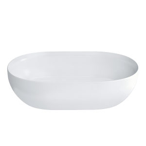 Abey clearwater-stone Byron ClearStone Gloss Basin with Matching Stone Waste Basins