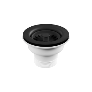 Abey abey-abey Plug & Waste 90x50mm Matt Black Sink Accessories
