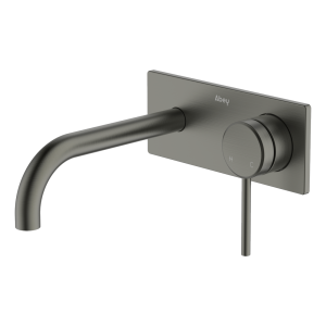 Abey external-internal Poco Wall Basin/Bath Set 165mm Lead Free External Only Wall & Basin Mixers