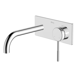 Abey abey-external-internal Poco Knurled Wall Basin/Bath Set 165mm Lead Free External Only Wall & Basin Mixers