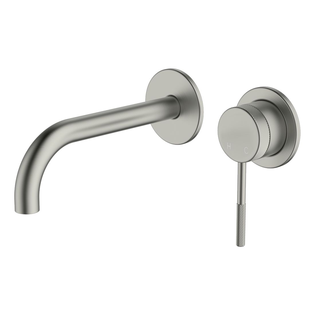 Poco Knurled Wall Basin/Bath Set 165mm Lead Free External Only - Image 2