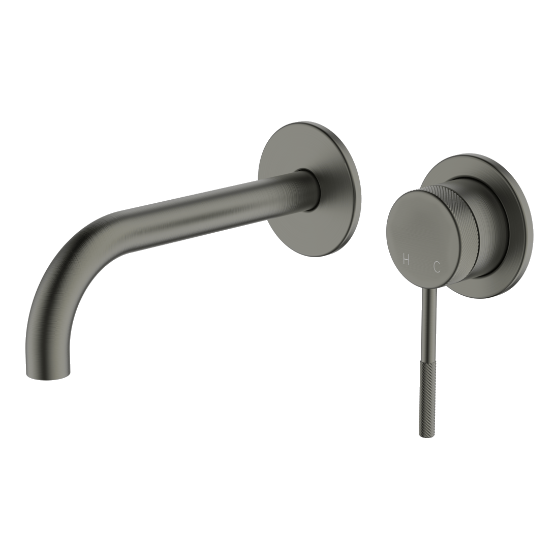 Poco Knurled Wall Basin/Bath Set 165mm Lead Free External Only - Image 2