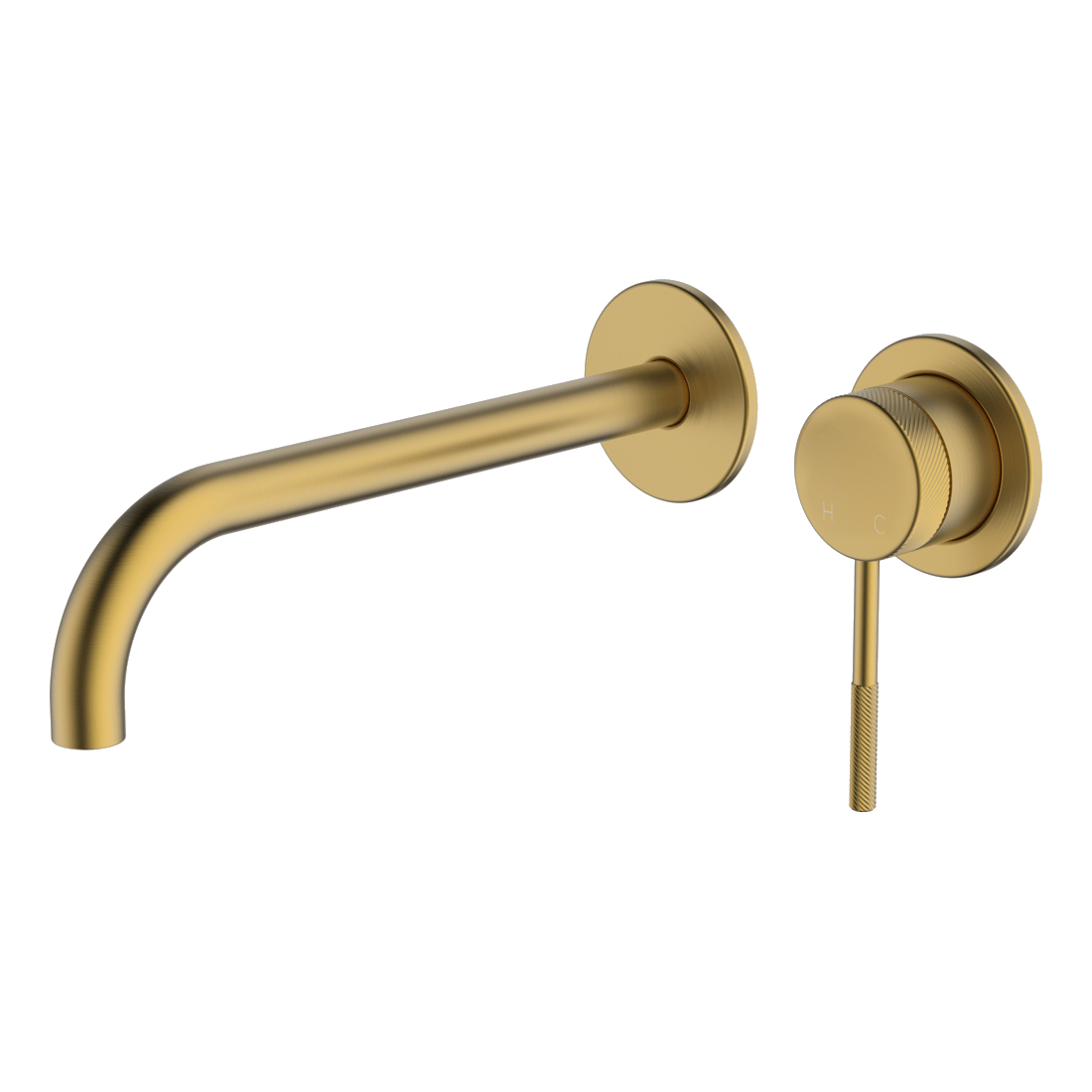 Poco Knurled Wall Basin/Bath Set 220mm Lead Free External Only - Image 2