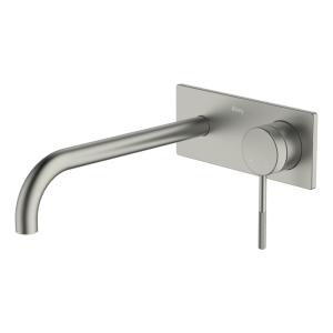 Abey abey-external-internal Poco Knurled Wall Basin/Bath Set 220mm Lead Free External Only Wall & Basin Mixers