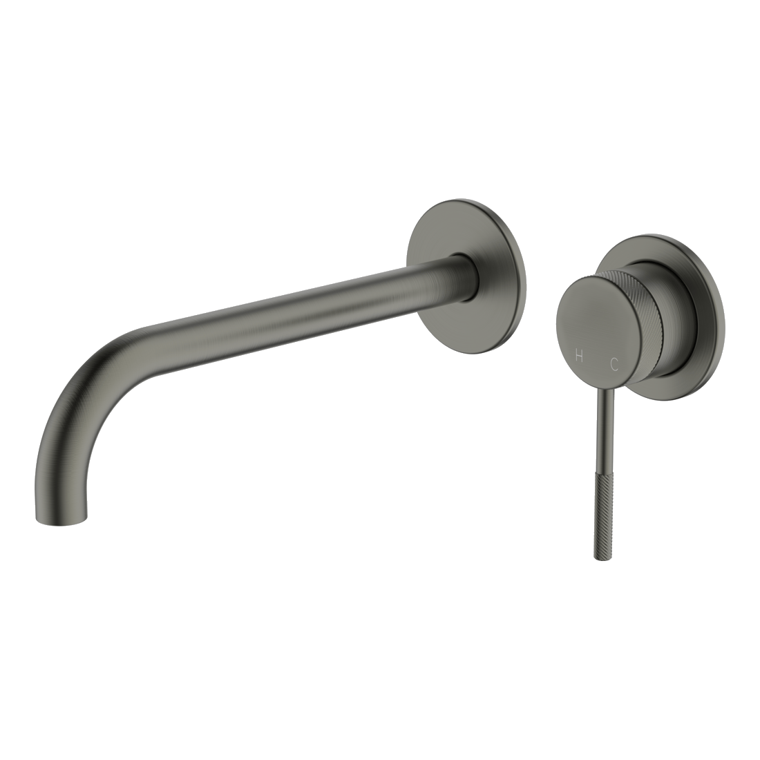 Poco Knurled Wall Basin/Bath Set 220mm Lead Free External Only - Image 2