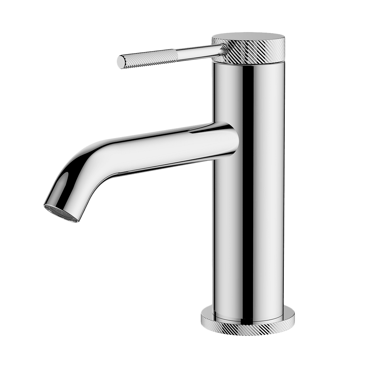 Gareth Ashton poco-knurled Poco Knurled Basin Mixer Wall & Basin Mixers