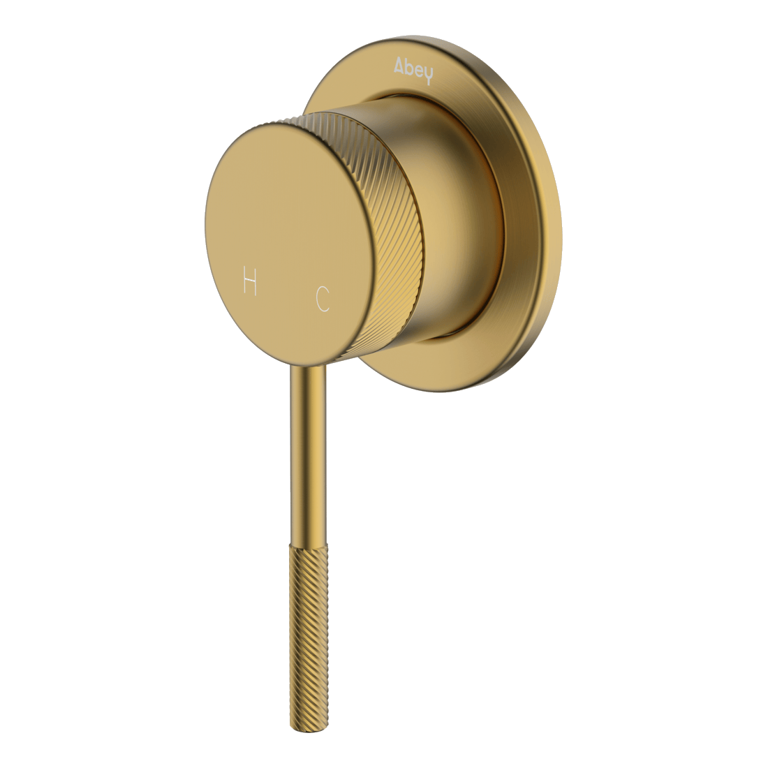 Abey external-internal POCO Knurled Shower Mixer Lead Free External Only Wall & Basin Mixers