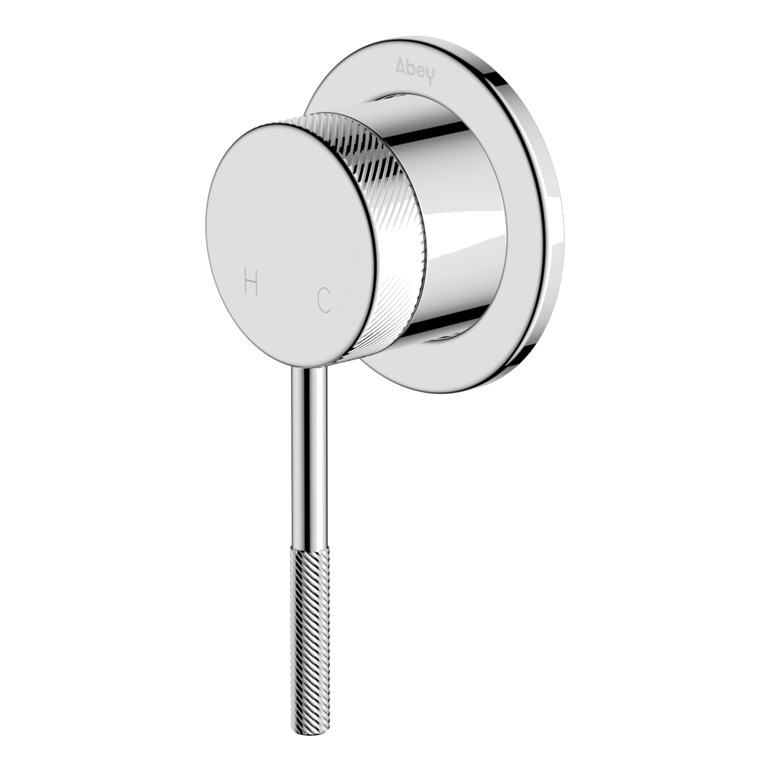 Abey external-internal POCO Knurled Shower Mixer Lead Free External Only Wall & Basin Mixers