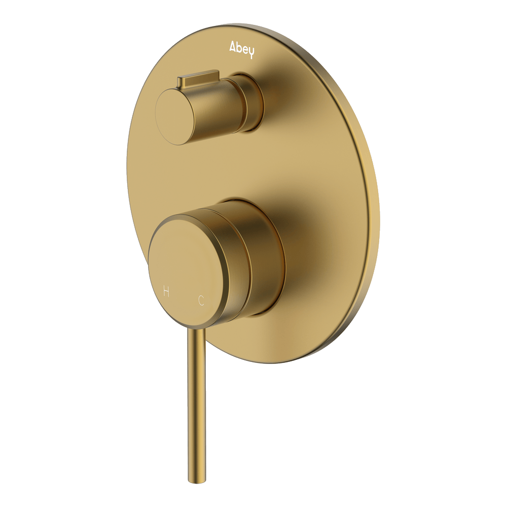 Abey external-internal Poco Diverter Mixer External Only Wall & Basin Mixers