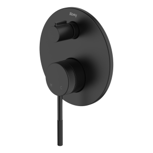 Abey external-internal Poco Knurled Diverter Mixer External Only Wall & Basin Mixers