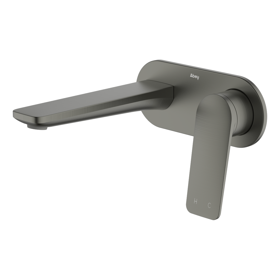 Abey external-internal Vela Wall Set with 165mm Wall Spout Lead Free External Only Wall & Basin Mixers