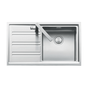 Barazza barazza-easy Easy Single Bowl & Right Hand Bowl & Drainer Kitchen Sinks