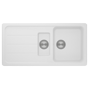 Schock formhaus Schock Formhaus Left Hand One & One Quarter Bowl & Drainer NTH Alpina Kitchen Sinks