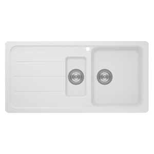 Schock formhaus Schock Formhaus Right Hand One & One Quarter Bowl & Drainer 1TH Alpina Kitchen Sinks