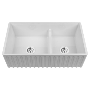 Chambord chambord-legrande Chambord LEGRANDE Large Single & a Half Bowl Reversible Fireclay Kitchen Sinks