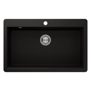 Schock virtus Schock Virtus Large Bowl 1TH Nero Kitchen Sinks