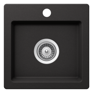 Schock virtus Schock Virtus Small Bowl 1TH Nero Kitchen Sinks