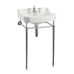 Burlington burlington Edwardian 56cm Basin & Stand 3TH Basins