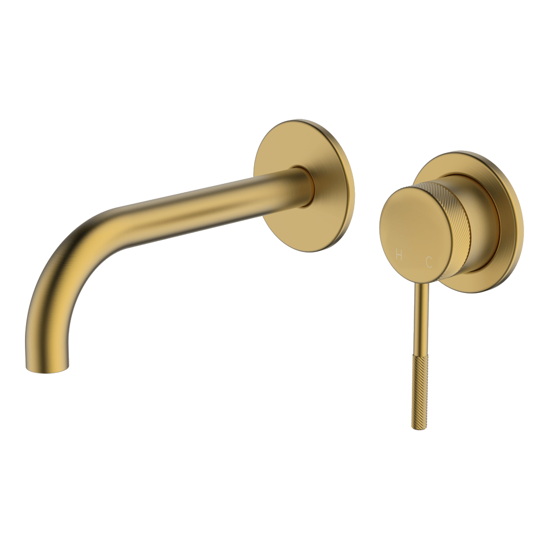 Poco Knurled Wall Basin/Bath Set 165mm Lead Free - Image 6