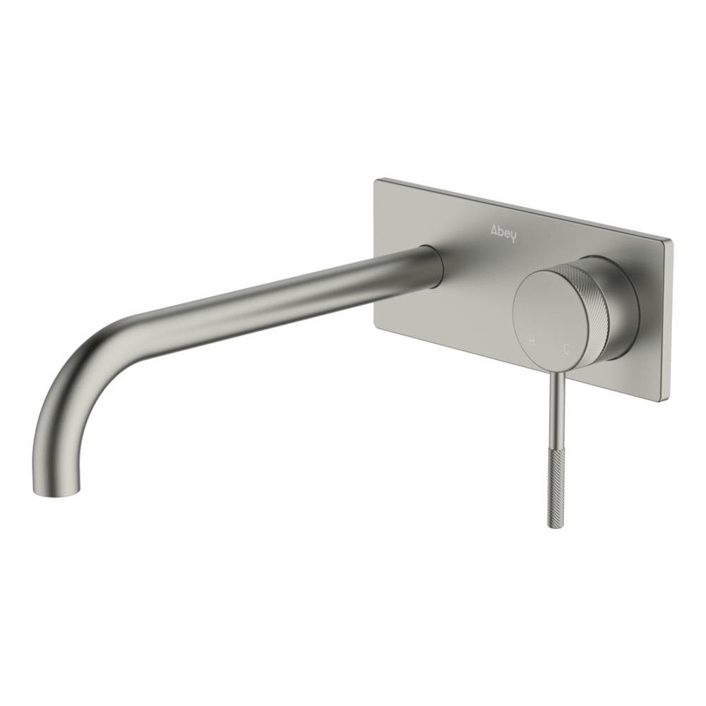 Poco Knurled Wall Basin/Bath Set 220mm Lead Free