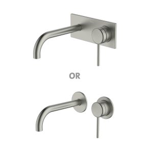 Abey external-internal Poco Wall Basin/Bath Set 165mm Lead Free External Only Wall & Basin Mixers