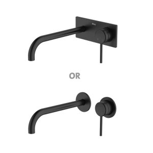 Abey external-internal Poco Wall Basin/Bath Set 220mm Lead Free External Only Wall & Basin Mixers