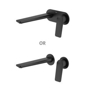 Abey external-internal Vela Wall Set with 220mm Wall Spout Lead Free External Only Wall & Basin Mixers