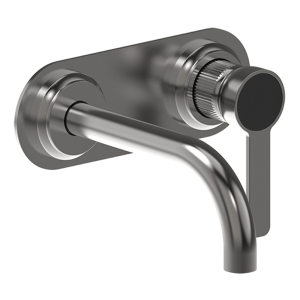 Armando Vicario external-internal Lumiere Wall Basin Mixer External Lead Free Black Nickel Brushed Wall & Basin Mixers