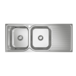 Abey abey-ec EC Double Bowl Left Hand & Drainer Kitchen Sinks