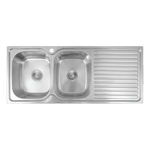 Abey abey-ec EC Double Bowl Left Hand & Drainer Kitchen Sinks