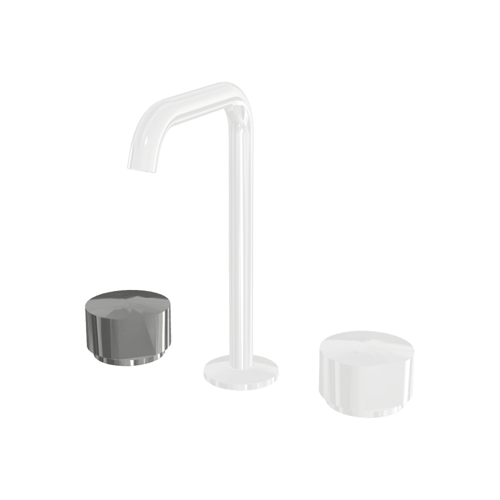 3 Hole Basin Set Spout B 18mm with S2 Handles - Image 3