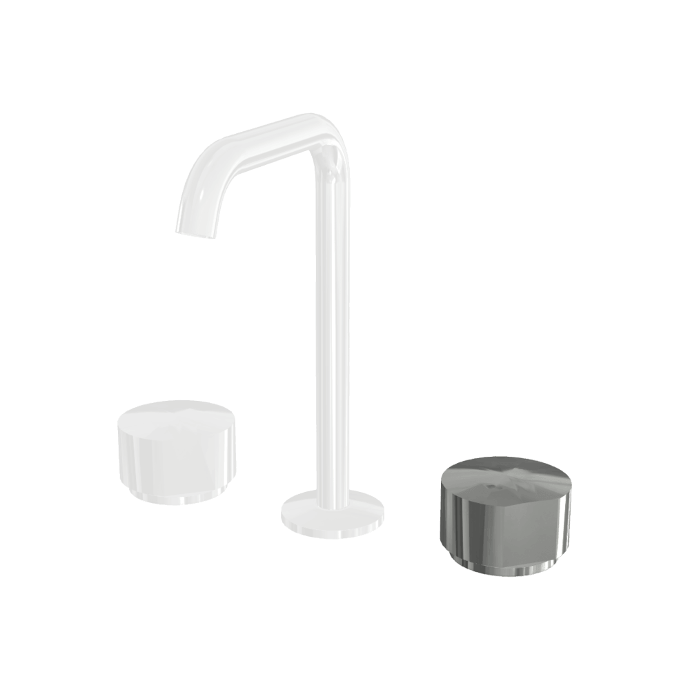 3 Hole Basin Set Spout B 18mm with S2 Handles - Image 4