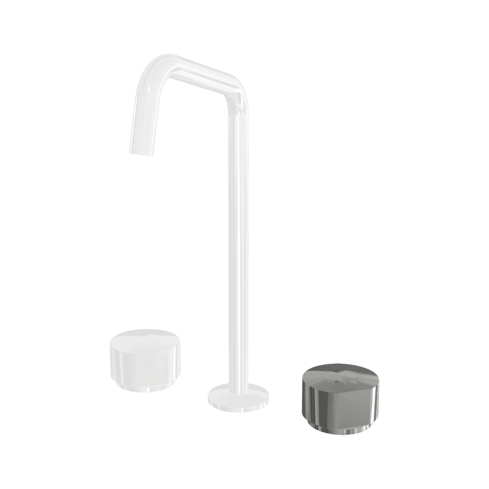 3 Hole Basin Set Spout D 18mm with S2 Handles - Image 4