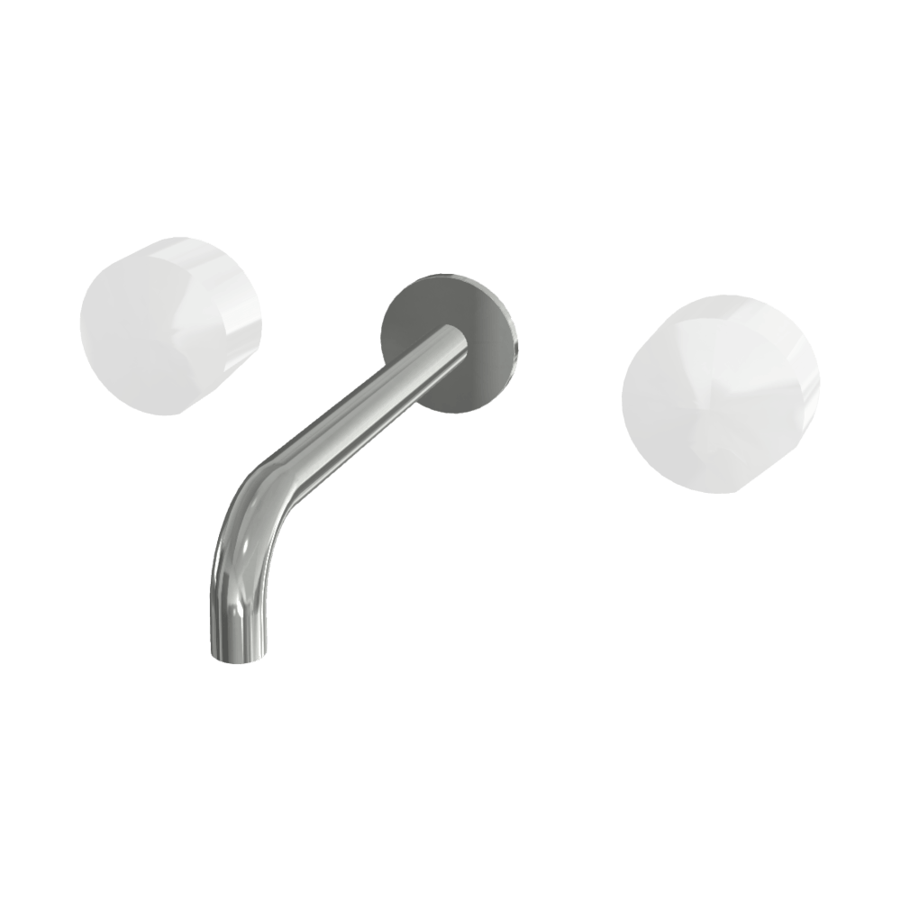 3 Piece Wall Set 200mm Spout with S2 Handles - Image 2
