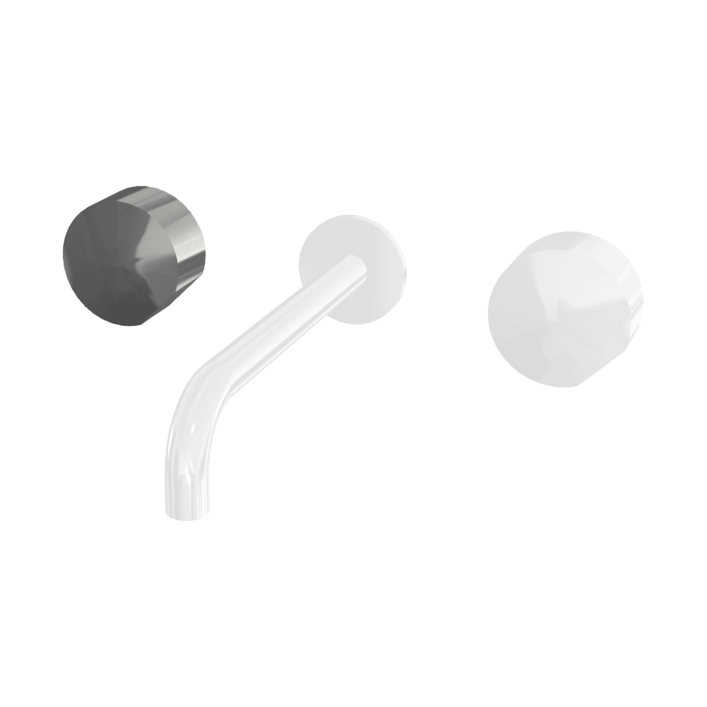 3 Piece Wall Set 200mm Spout with S2 Handles - Image 3