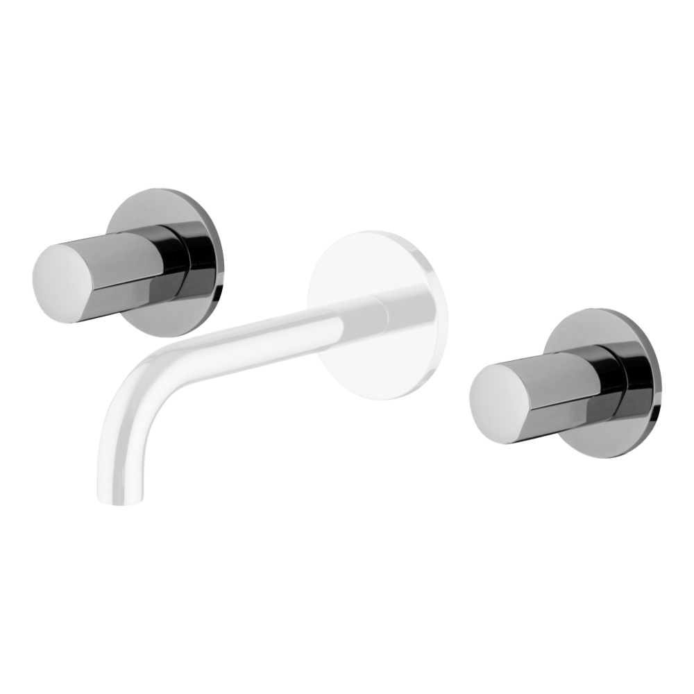 3 Piece Wall Set 150mm Spout with S4 Handles - Image 3