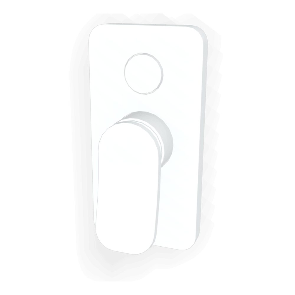 FIMA fima-flo Push Shower Divertor Mixer External Wall & Basin Mixers