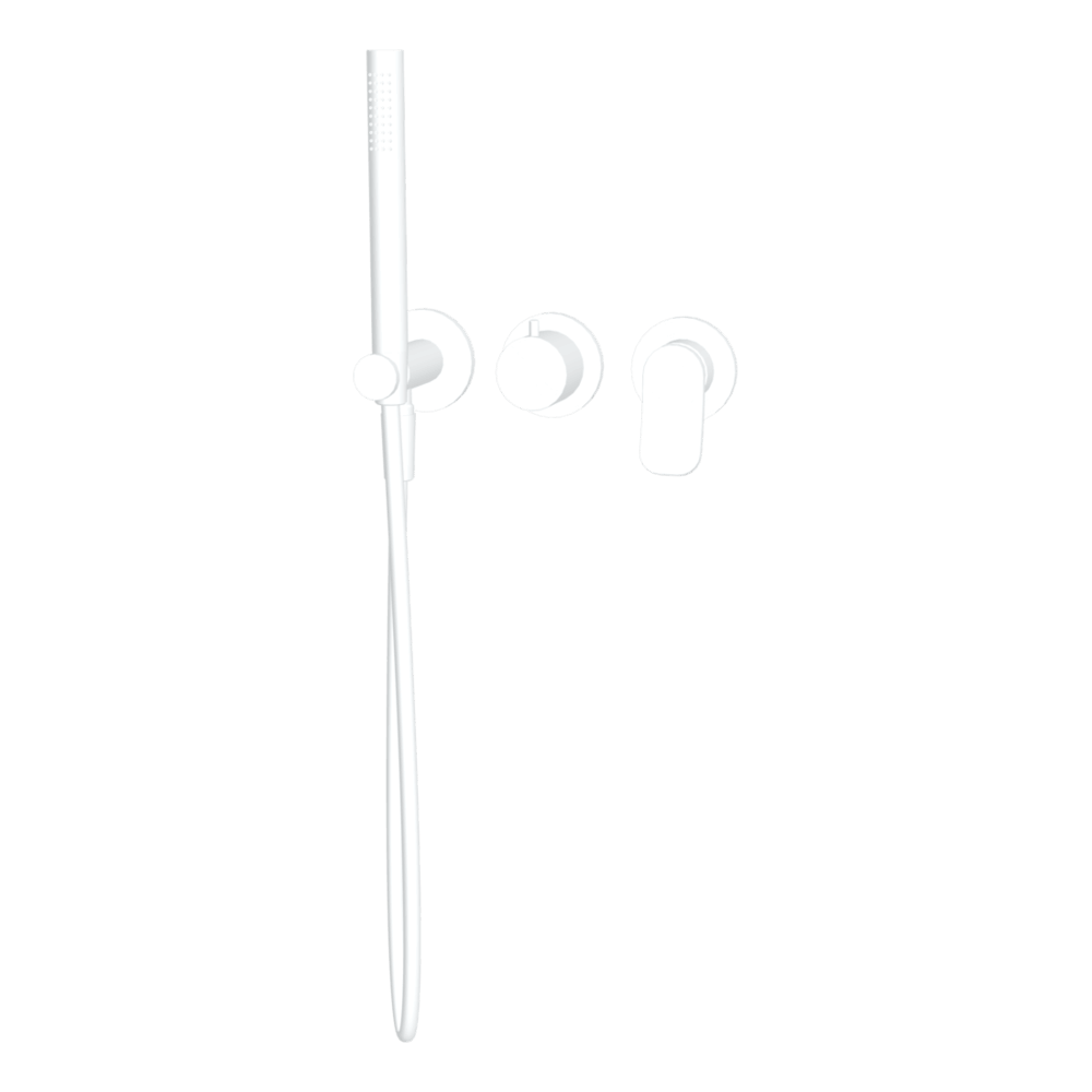 FIMA fima-flo Wall Bath Set with Shower Wall & Basin Mixers