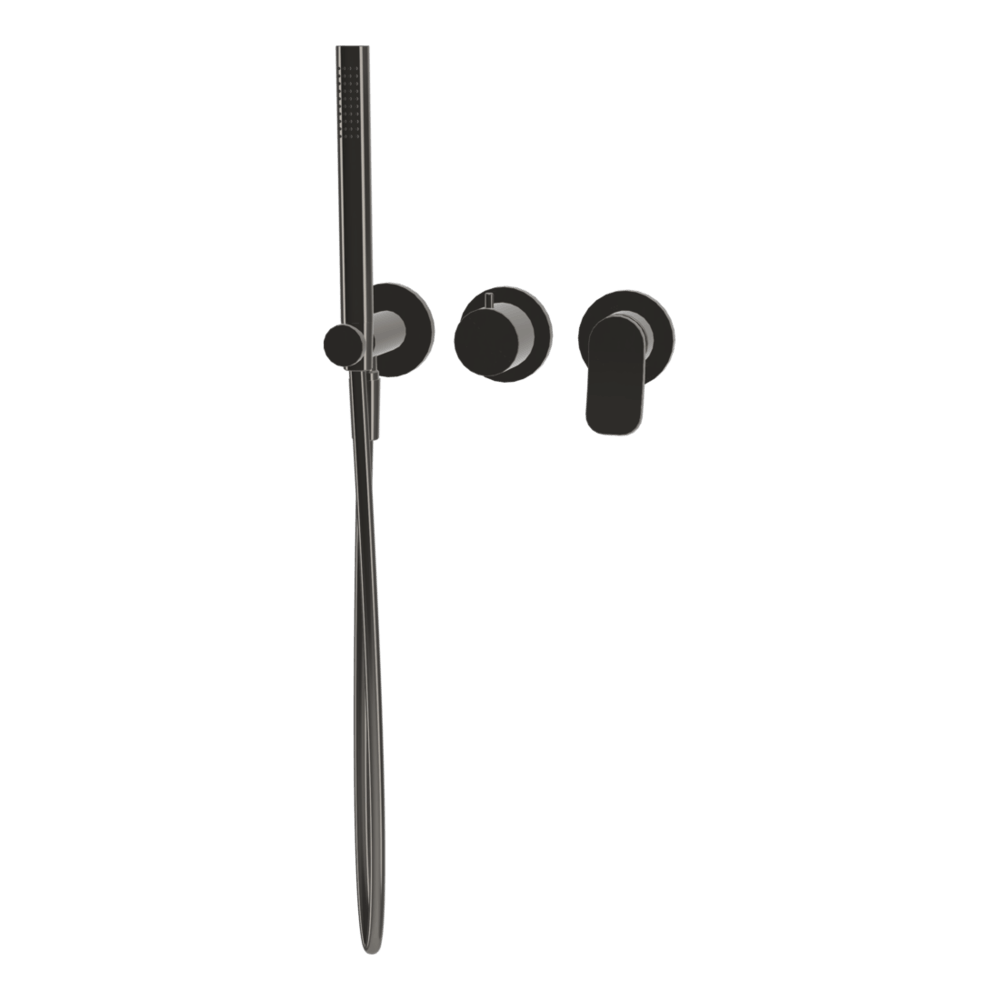FIMA fima-flo Wall Bath Set with Shower Wall & Basin Mixers