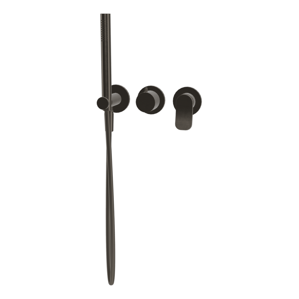 FIMA fima-flo Wall Bath Set with Shower Wall & Basin Mixers