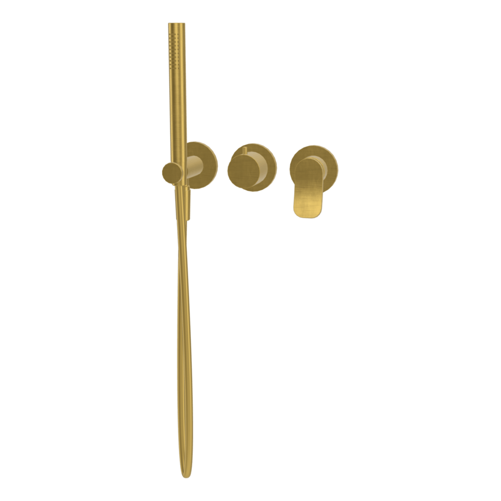 FIMA fima-flo Wall Bath Set with Shower Wall & Basin Mixers