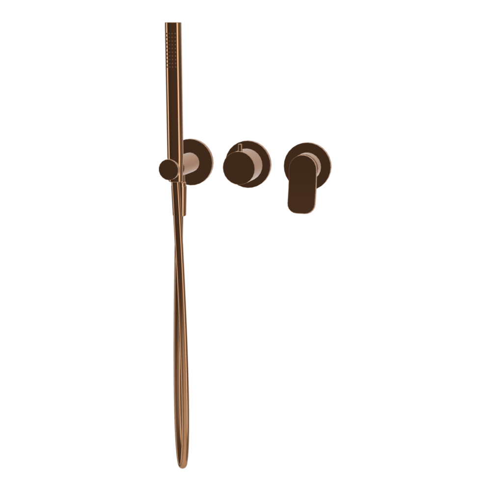 FIMA fima-flo Wall Bath Set with Shower Wall & Basin Mixers